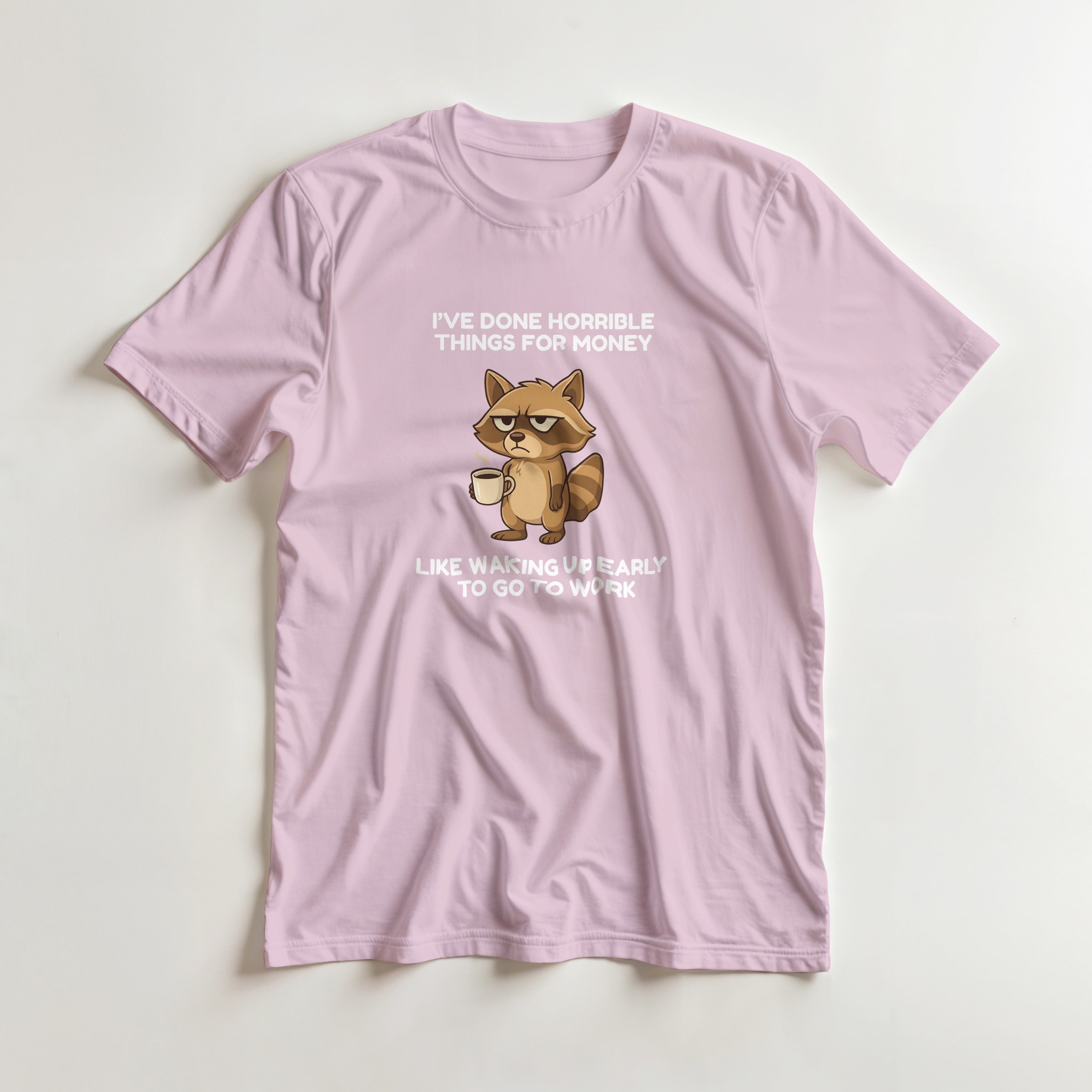 Grumpy Raccoon Coffee T-Shirt | Funny Work Humor Tee