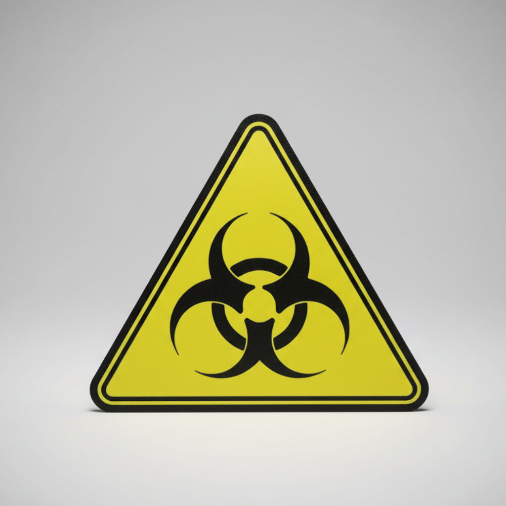 Biohazard LED Sign — 3D Printed Glowing Hazard Symbol