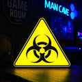 Biohazard LED Sign — 3D Printed Glowing Hazard Symbol